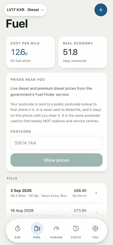 Fuel and running costs