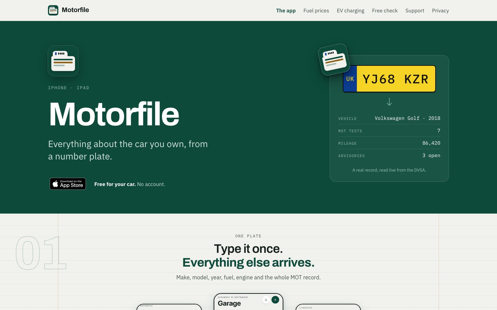 The Motorfile site